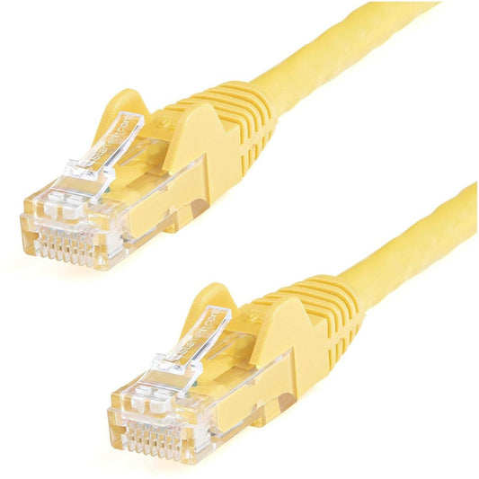 StarTech.com 6in CAT6 Ethernet Cable - Yellow Snagless Gigabit - 100W PoE UTP 650MHz Category 6 Patch Cord UL Certified Wiring/TIA N6PATCH6INYL