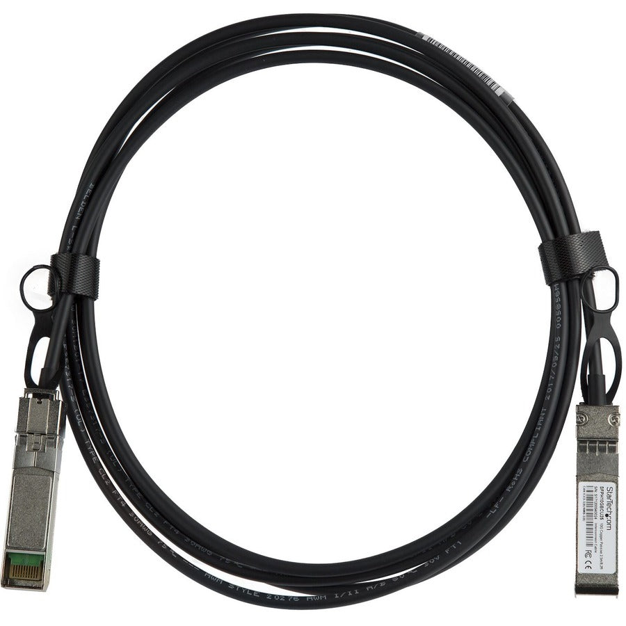 StarTech.com 2.5m 10G SFP+ to SFP+ Direct Attach Cable for Cisco SFP-H10GB-CU2-5M 10GbE SFP+ Copper DAC 10Gbps Passive Twinax SFPH10GBCU25