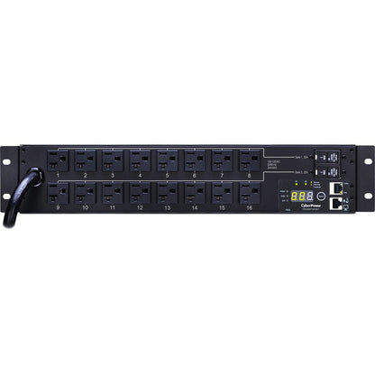 CyberPower Monitored PDU RM 2U PDU30MT16FNET 30A 16-Outlet PDU30MT16FNET