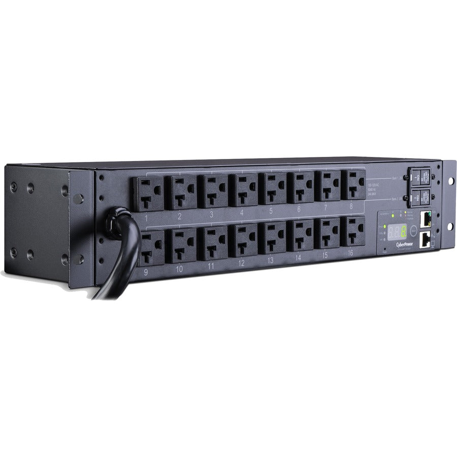 CyberPower Monitored PDU RM 2U PDU30MT16FNET 30A 16-Outlet PDU30MT16FNET