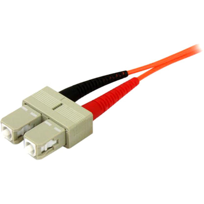 StarTech.com 3m Fiber Optic Cable - Multimode Duplex 50/125 - OFNP Plenum - SC/SC - OM2 - SC to SC Fiber Patch Cable 50FIBPSCSC3