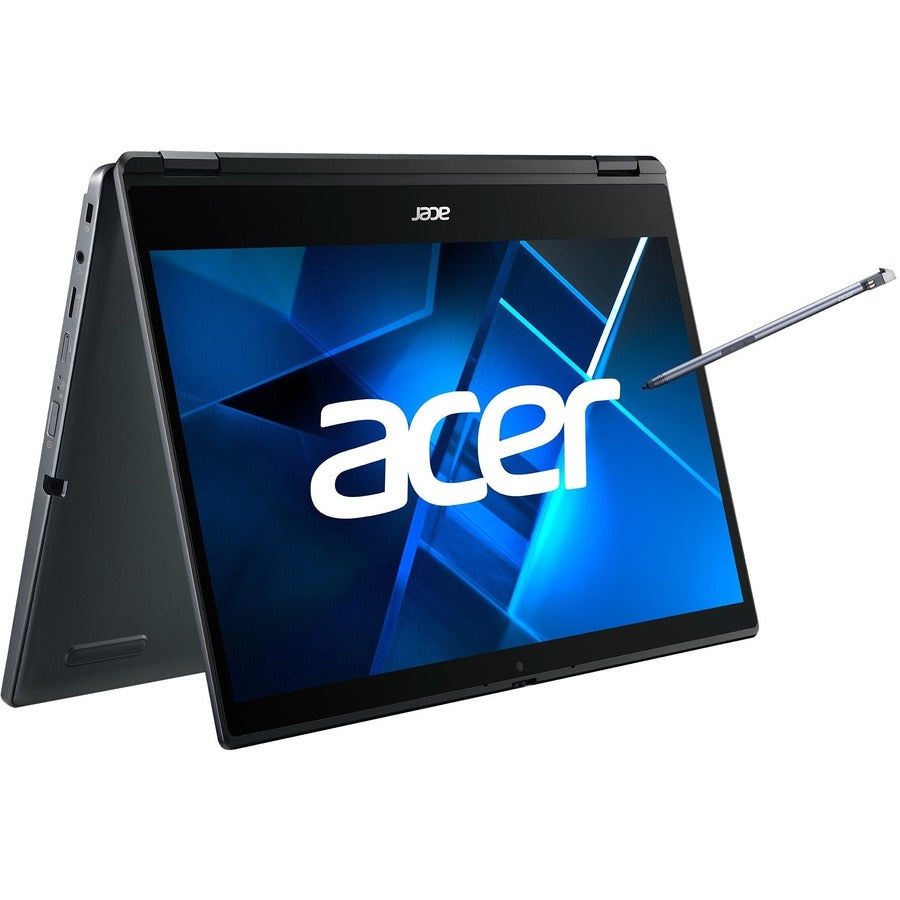 Acer TravelMate Spin P4 P414RN-51 TMP414RN-51-52YE 14" Touchscreen Convertible 2 in 1 Notebook - Full HD - Intel Core i5 11th Gen i5-1135G7 - 16 GB - 512 GB SSD - English Keyboard - Slate Blue NX.VP4AA.00B