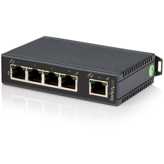 StarTech.com 5 Port Industrial Ethernet Switch - DIN Rail Mountable IES5102