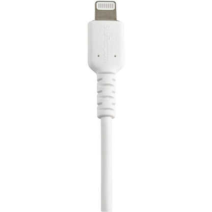 StarTech.com 6 inch/15cm Durable White USB-A to Lightning Cable, Rugged Heavy Duty Charging/Sync Cable for Apple iPhone/iPad MFi Certified RUSBLTMM15CMW