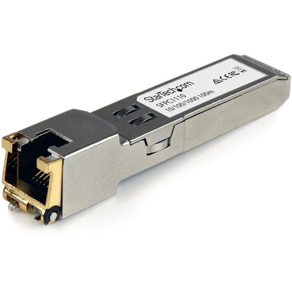 StarTech.com Cisco SFP-GE-T Compatible SFP Module - 1000BASE-T - 10/100/1000 Mbps SFP to RJ45 Cat6/Cat5e Transceiver - 100m SFPC1110