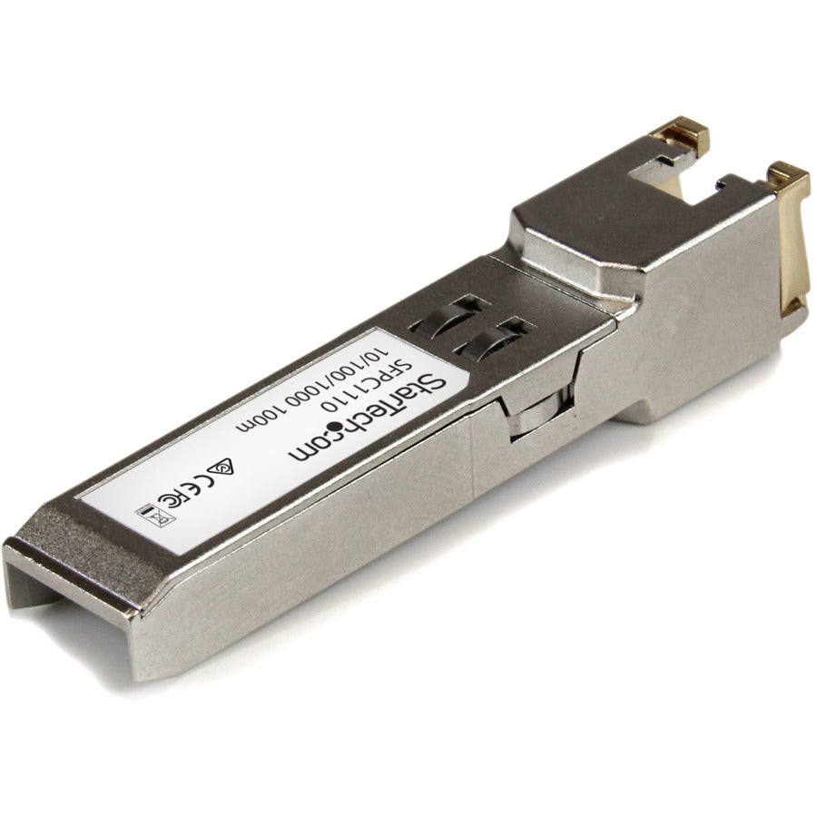 StarTech.com Cisco SFP-GE-T Compatible SFP Module - 1000BASE-T - 10/100/1000 Mbps SFP to RJ45 Cat6/Cat5e Transceiver - 100m SFPC1110