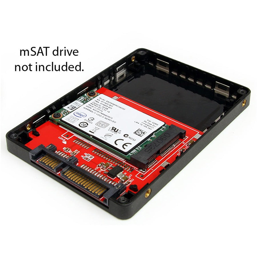 StarTech.com 2.5in SATA to Mini SATA SSD Adapter Enclosure SAT2MSAT25