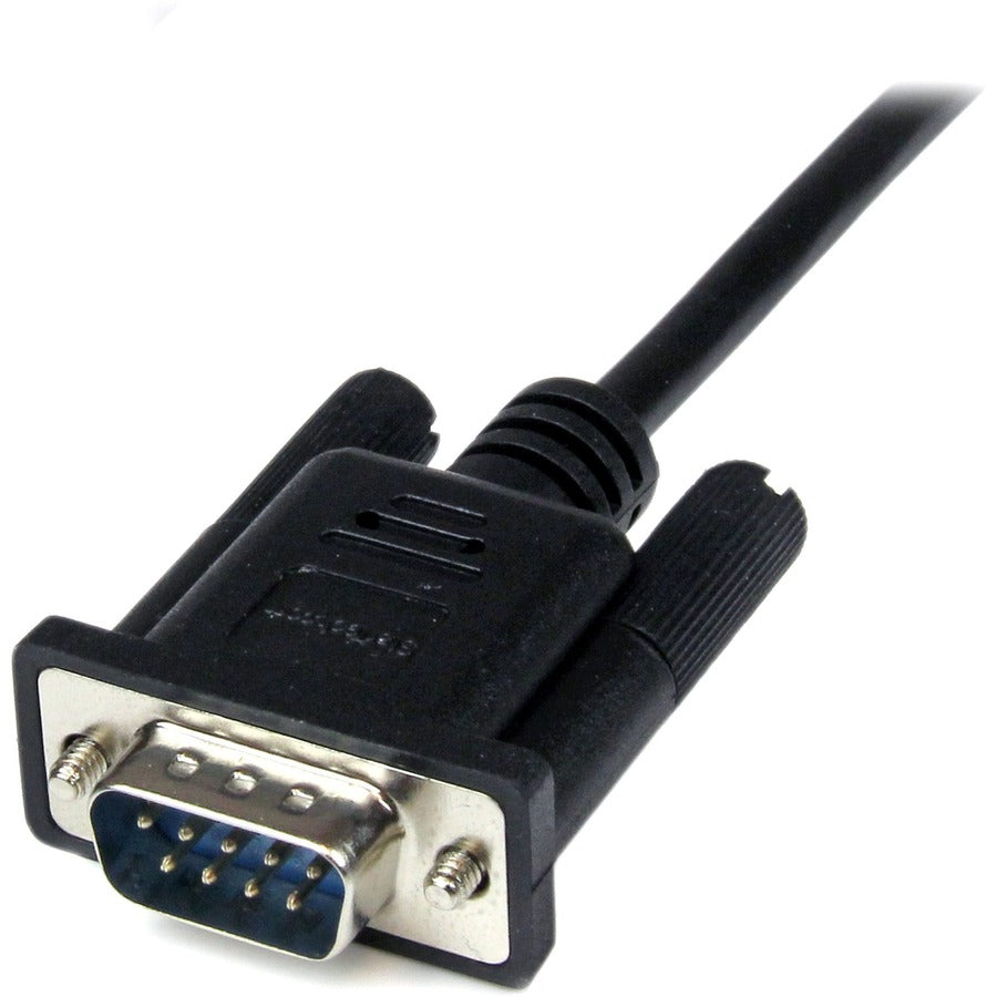 StarTech.com 1m Black DB9 RS232 Serial Null Modem Cable F/M SCNM9FM1MBK