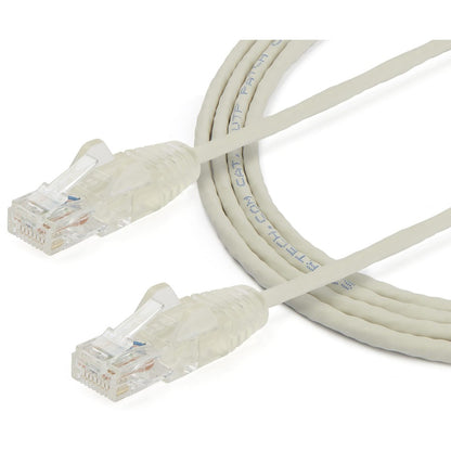 StarTech.com 6 ft CAT6 Cable - Slim CAT6 Patch Cord - Gray - Snagless RJ45 Connectors - Gigabit Ethernet Cable - 28 AWG - LSZH (N6PAT6GRS) N6PAT6GRS