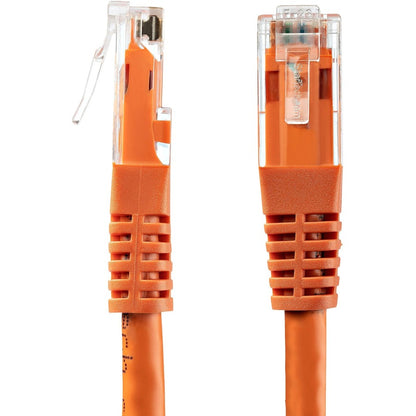 StarTech.com 25ft CAT6 Ethernet Cable - Orange Molded Gigabit - 100W PoE UTP 650MHz - Category 6 Patch Cord UL Certified Wiring/TIA C6PATCH25OR