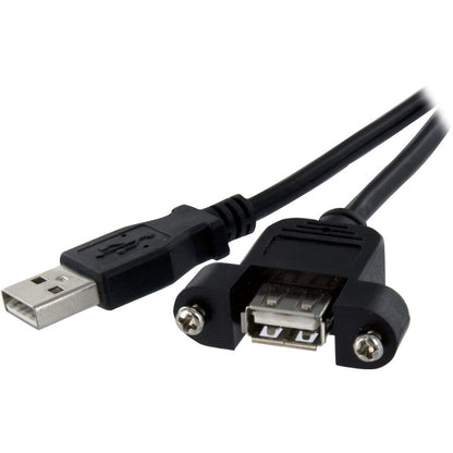 StarTech.com 2 ft Panel Mount USB Cable A to A - F/M USBPNLAFAM2