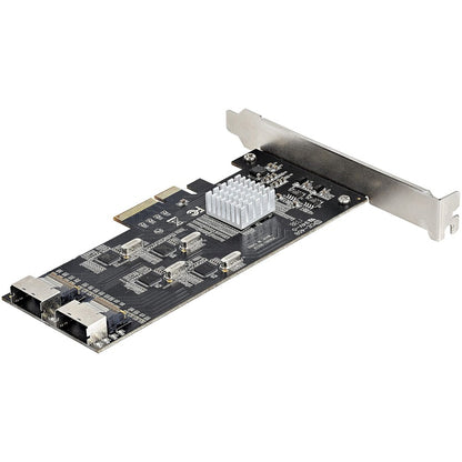 StarTech.com 8 Port SATA PCIe Card, PCI Express 6Gbps SATA Expansion Card with 4 Controllers, PCI-e x4 Gen 2 to SATA III Adapter Card 8P6G-PCIE-SATA-CARD