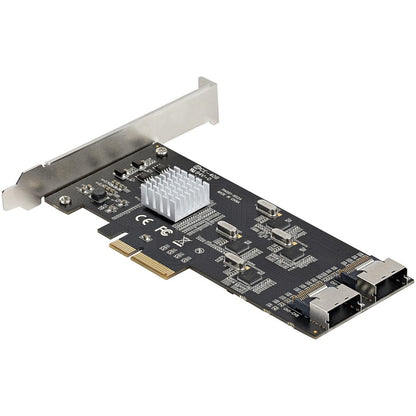 StarTech.com 8 Port SATA PCIe Card, PCI Express 6Gbps SATA Expansion Card with 4 Controllers, PCI-e x4 Gen 2 to SATA III Adapter Card 8P6G-PCIE-SATA-CARD