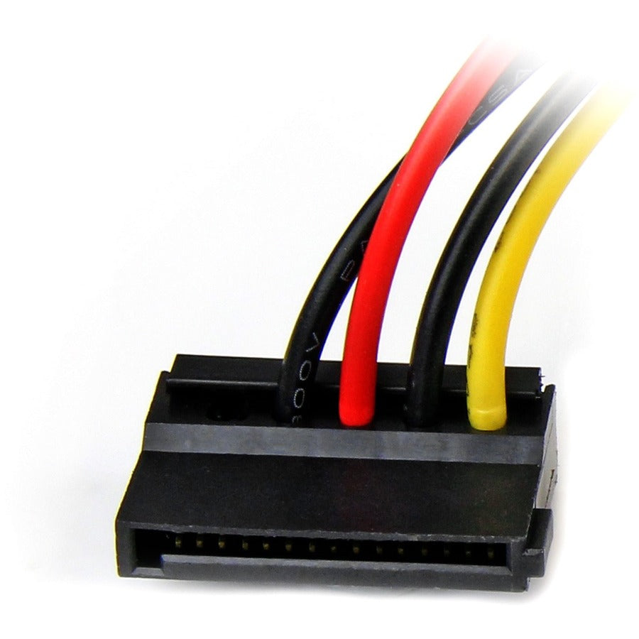 Star Tech.com 6in 4 Pin LP4 to Left Angle SATA Power Cable Adapter SATAPOWADPL