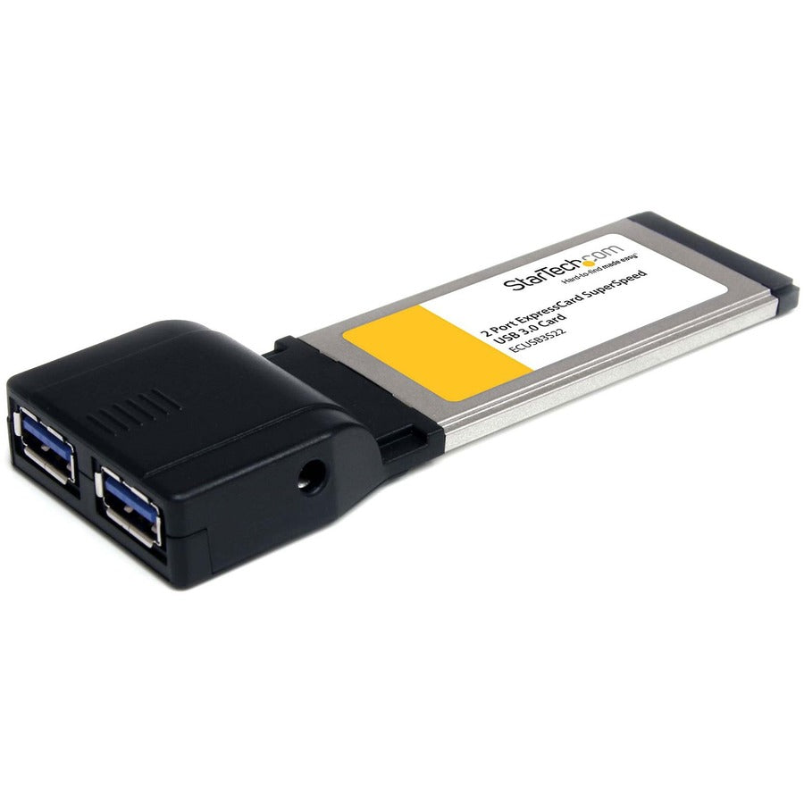 StarTech.com 2 Port ExpressCard SuperSpeed USB 3.0 Card Adapter with UASP Support - 5Gbps ECUSB3S22