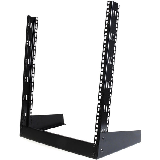 StarTech.com 2-Post 12U Desktop Server Rack, Open Frame 19in Network Rack, Small Home/Office Rack for AV / Studio / Data / IT Equipment RK12OD