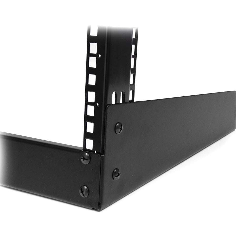 StarTech.com 2-Post 12U Desktop Server Rack, Open Frame 19in Network Rack, Small Home/Office Rack for AV / Studio / Data / IT Equipment RK12OD