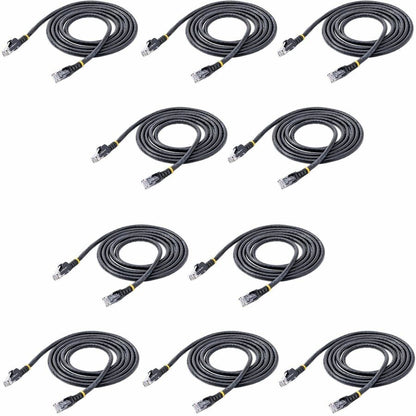 StarTech.com 6 ft. CAT6 Ethernet Cable - 10 Pack - ETL Verified - Black CAT6 Patch Cord - Snagless RJ45 Connectors - 24 AWG - UTP N6PATCH6BK10PK