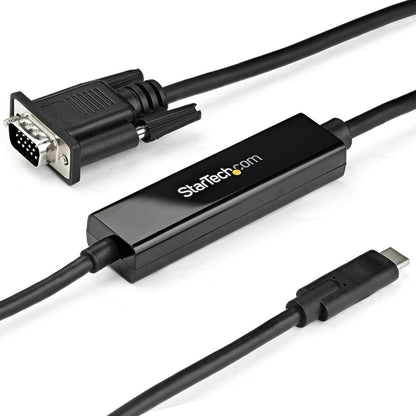 StarTech.com 3ft/1m USB C to VGA Cable - 1920x1200/1080p USB Type C DP Alt Mode to VGA Video Monitor Adapter Cable -Works w/ Thunderbolt 3 CDP2VGAMM1MB