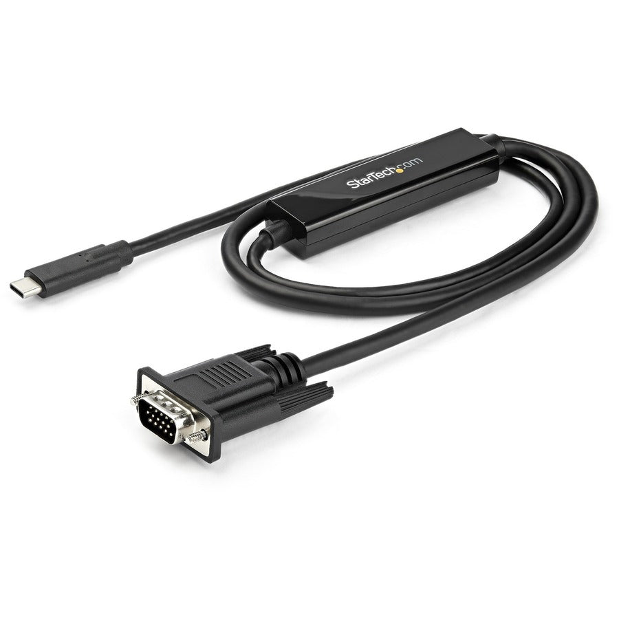 StarTech.com 3ft/1m USB C to VGA Cable - 1920x1200/1080p USB Type C DP Alt Mode to VGA Video Monitor Adapter Cable -Works w/ Thunderbolt 3 CDP2VGAMM1MB