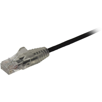 StarTech.com 6in CAT6 Cable - Slim CAT6 Patch Cord - Black Snagless RJ45 Connectors - Gigabit Ethernet Cable - 28 AWG - LSZH (N6PAT6INBKS) N6PAT6INBKS