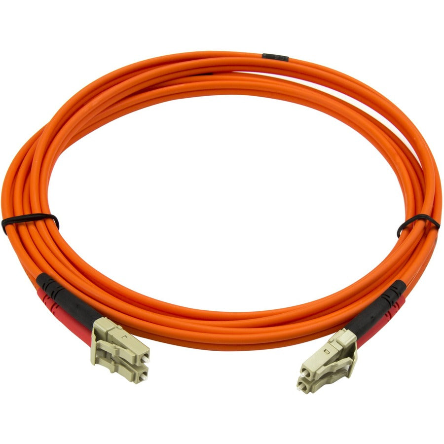 StarTech.com 2m Fiber Optic Cable - Multimode Duplex 50/125 - LSZH Fiber Jumper Cord - LC/LC 50FIBLCLC2