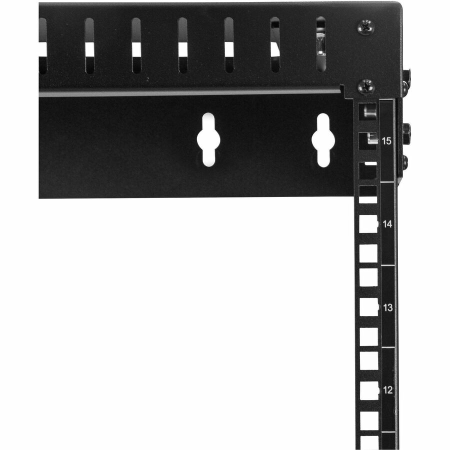 StarTech.com 2-Post 15U Heavy-Duty Wall Mount Network Rack, 19" Open Frame Server Rack with Adjustable Depth, Data Rack for IT Equipment~ RK15WALLOA