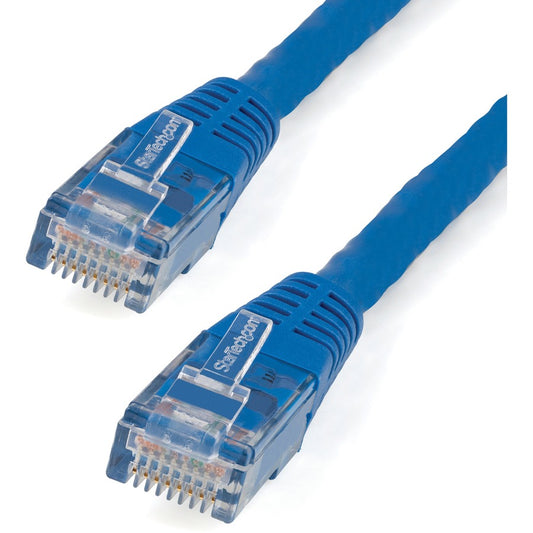 StarTech.com 1ft CAT6 Ethernet Cable - Blue Molded Gigabit - 100W PoE UTP 650MHz - Category 6 Patch Cord UL Certified Wiring/TIA C6PATCH1BL