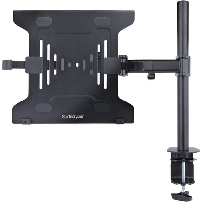 StarTech.com Laptop Desk Mount, Monitor and Laptop Arm Mount, Displays up to 34" (17.6lb/8kg), VESA Laptop Tray Arm, Clamp / Grommet A-LAPTOP-DESK-MOUNT