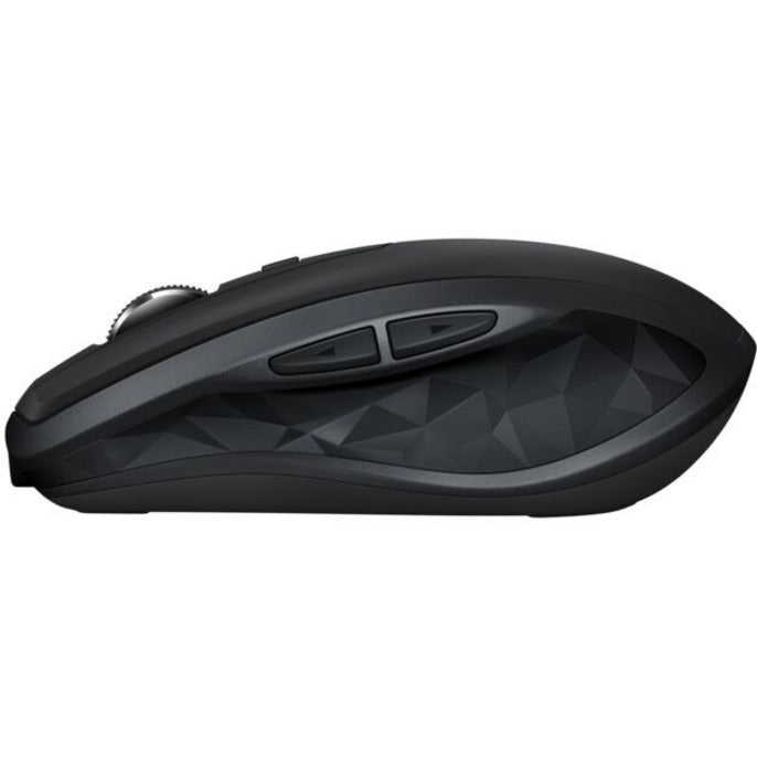 Logitech MX Anywhere 2S Wireless Mouse - Use On Any Surface, Hyper-Fast Scrolling, Rechargeable, Control Up to 3 Apple Mac and Windows Computers and Laptops (Bluetooth or USB), Black 910-005748