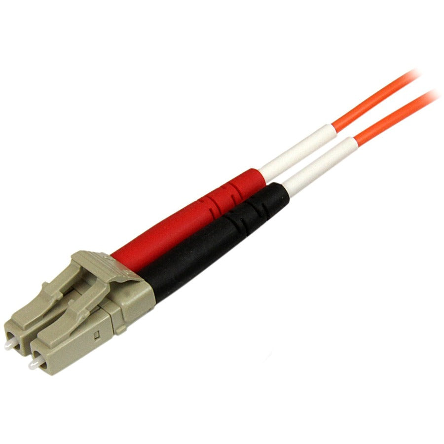 StarTech.com 1m Fiber Optic Cable - Multimode Duplex 50/125 - OFNP Plenum - LC/ST - OM2 - LC to ST Fiber Patch Cable 50FIBPLCST1