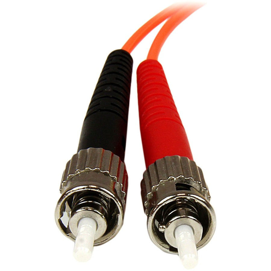 StarTech.com 1m Fiber Optic Cable - Multimode Duplex 50/125 - OFNP Plenum - LC/ST - OM2 - LC to ST Fiber Patch Cable 50FIBPLCST1