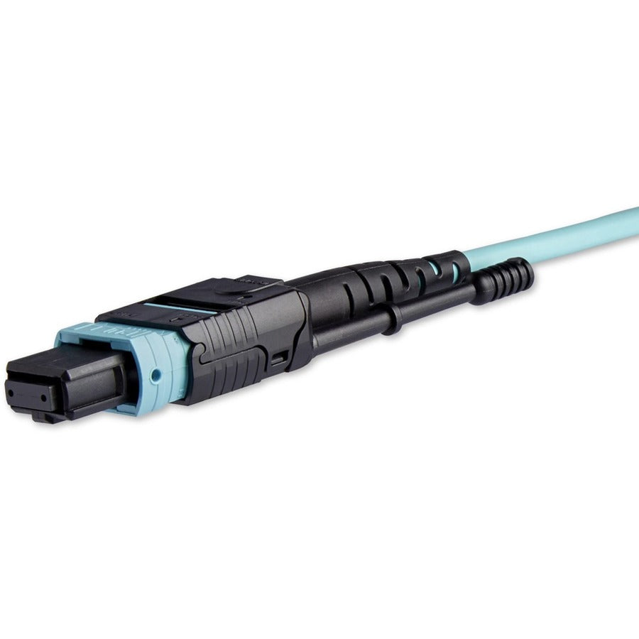 StarTech.com 3m (10ft) MTP(F)/PC to 4x LC/PC Duplex Breakout OM3 Multimode Fiber Optic Cable, 40G, Low Insertion Loss, Fiber Jumper Cord MPO8LCPL3M