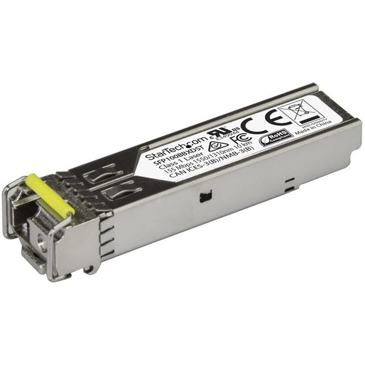 StarTech.com MSA Uncoded SFP Transceiver Module - 100BASE-BX - 100 Mb Ethernet BiDi Fiber (SMF) SFP100BBXDST