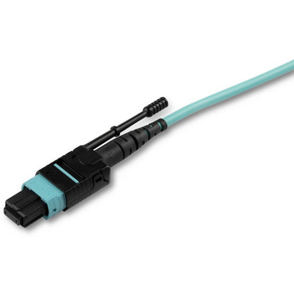 StarTech.com 5m (16.4ft) MTP(F)/PC to 4x LC/PC Duplex Breakout OM3 Multimode Fiber Optic Cable, 40G, Low Insertion Loss, Fiber Jumper Cord MPO8LCPL5M