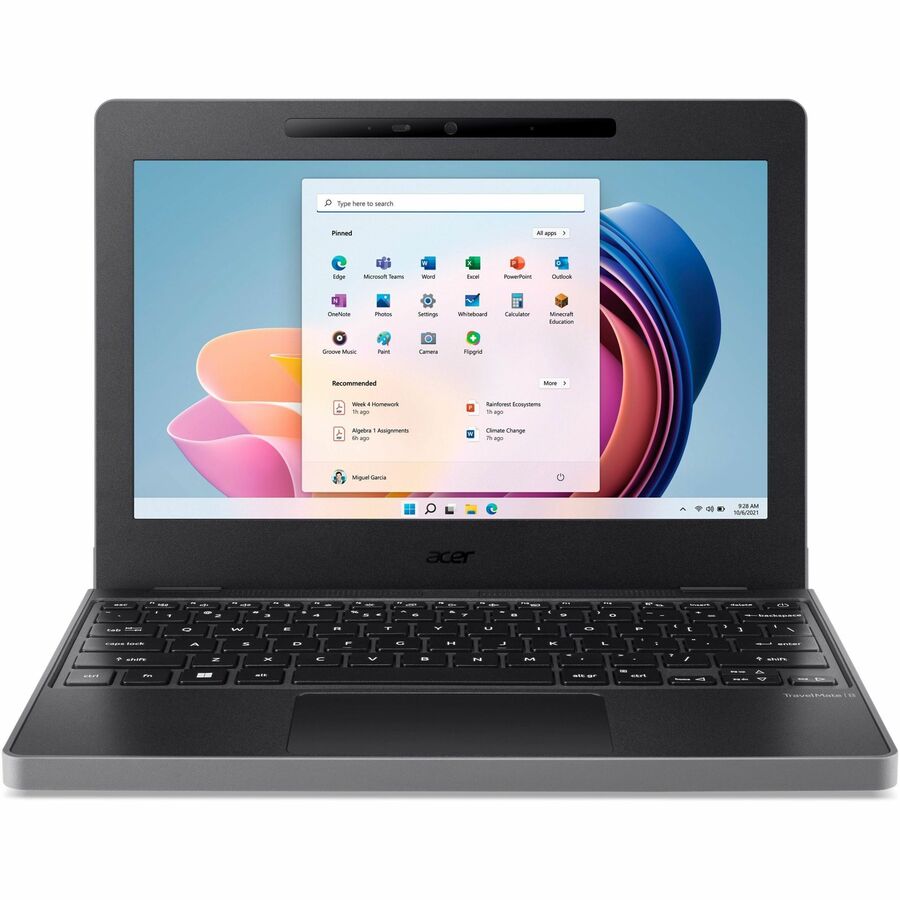 Acer TravelMate B3 B311-33 TMB311-33-C0FR 11.6" Notebook - WXGA - Intel N100 - 8 GB - 128 GB Flash Memory - English Keyboard - Black NX.VYMAA.002