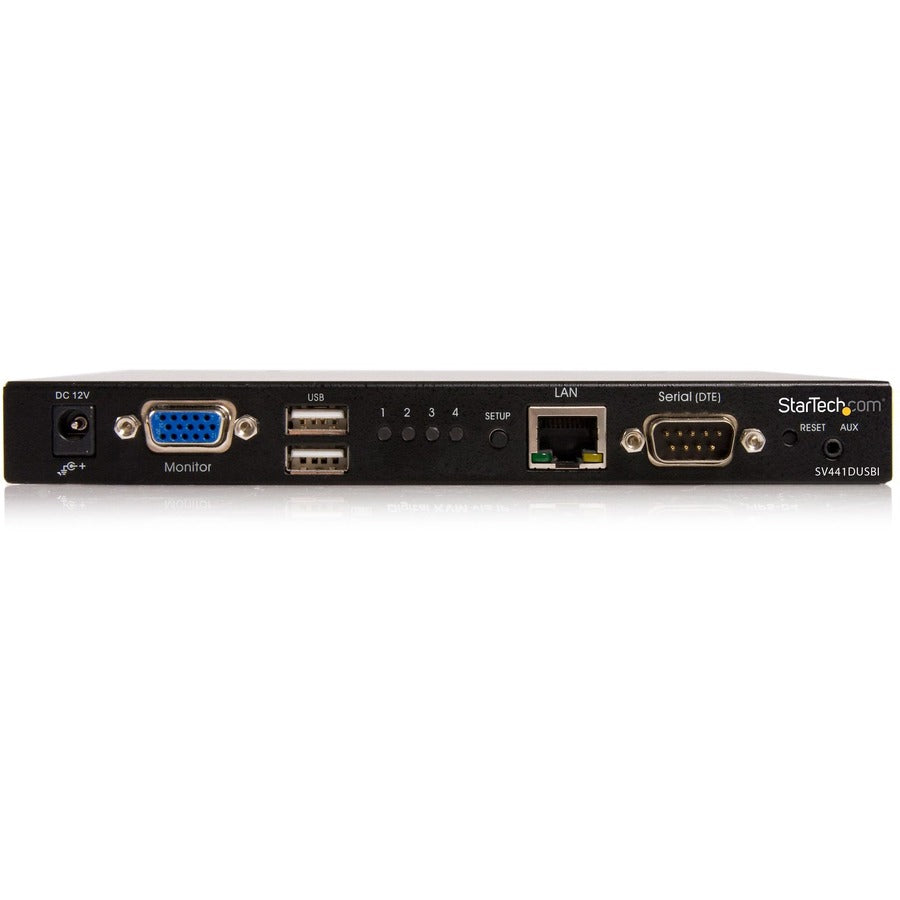 StarTech.com 4 Port USB VGA IP KVM Switch with Virtual Media SV441DUSBI