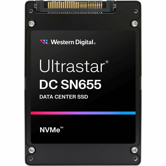 WD Ultrastar DC SN655 WUS5EA176ESP7E3 7.68 TB Solid State Drive - U.3 15 mm Internal - U.3 (PCI Express NVMe 4.0) - Read Intensive 0TS2462