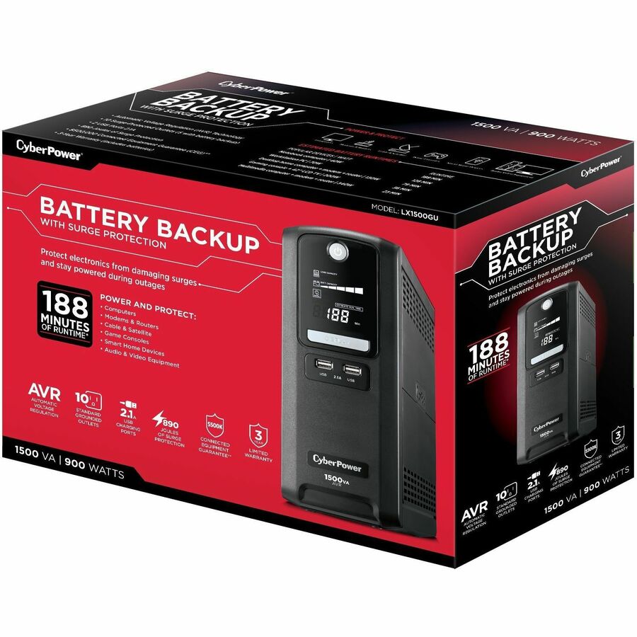 CyberPower LX1500GU Battery Backup UPS Systems LX1500GU