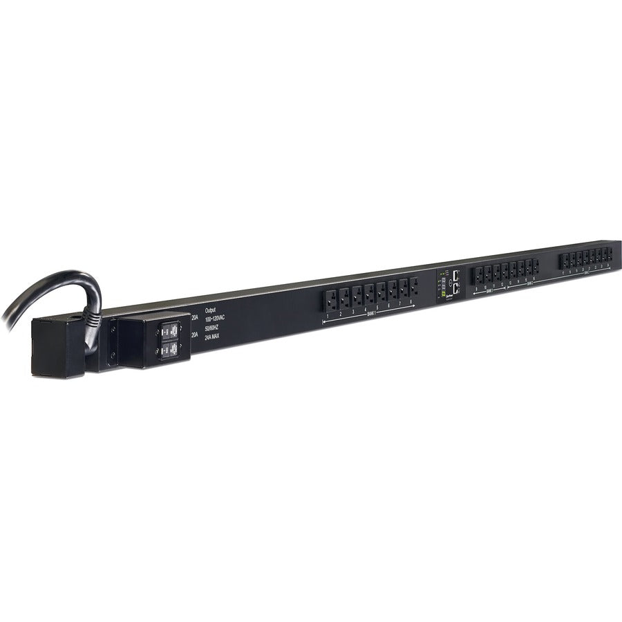 CyberPower Monitored PDU RM 0U PDU30MVT24FNET 30A 120V 24-Outlets PDU30MVT24FNET