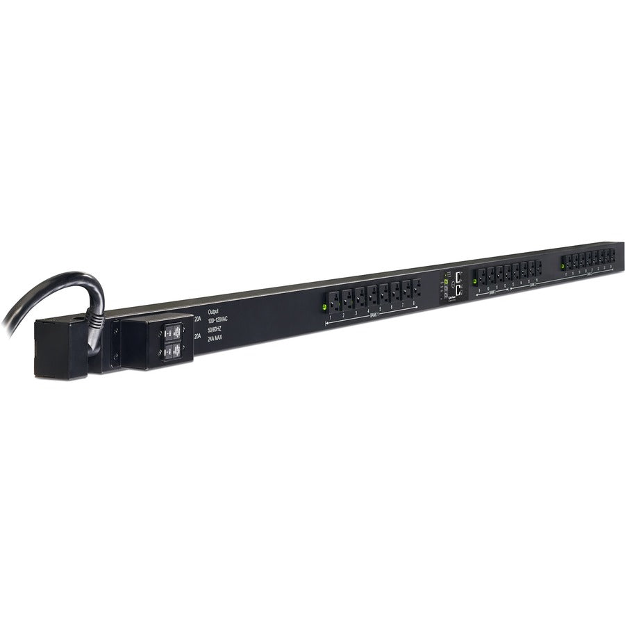 PDU commuté CyberPower RM 0U PDU30SWVT24FNET 30 A 120 V 24 prises PDU30SWVT24FNET