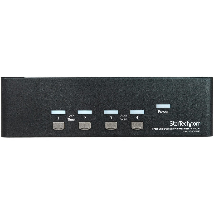 StarTech.com 4 Port Dual DisplayPort KVM Switch - DisplayPort 1.2 KVM - 4K 60Hz SV431DPDDUA2