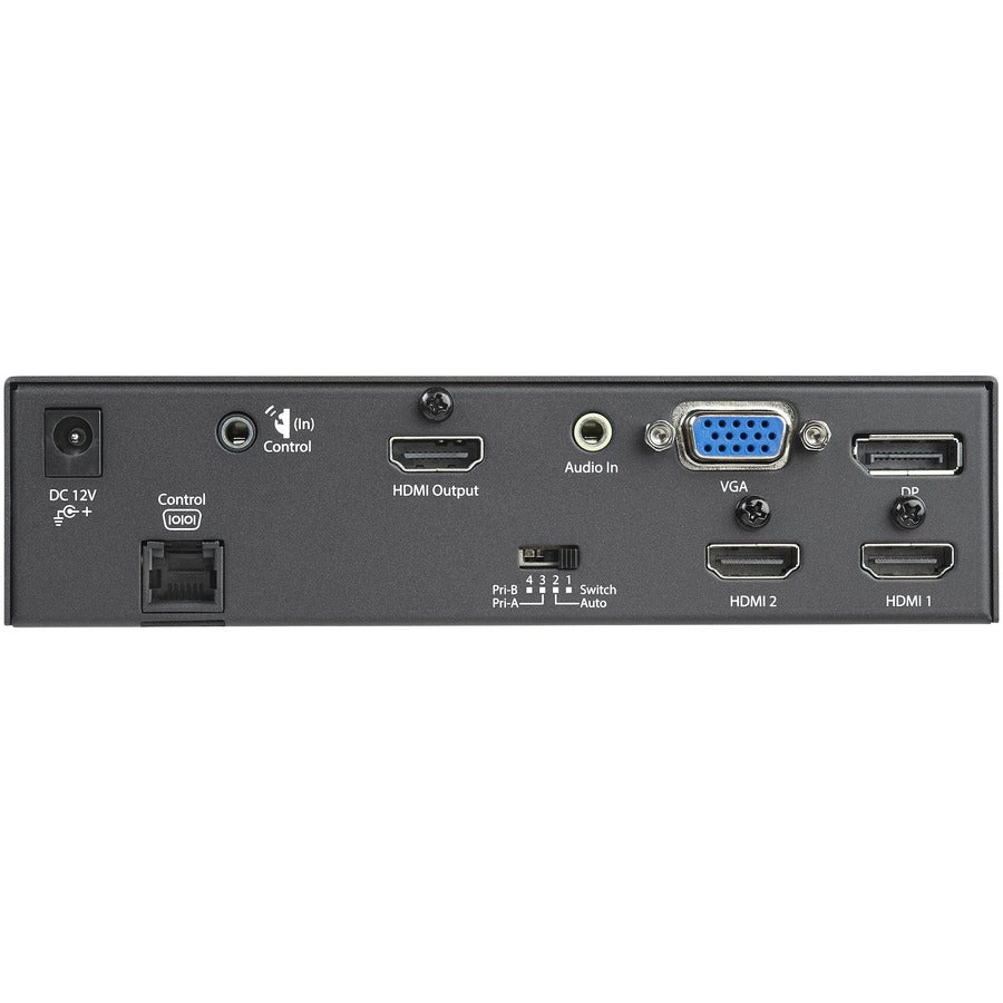 StarTech.com Multi-Input to HDMI Converter Switch - DisplayPort, VGA and Dual-HDMI to HDMI Switch - Priority and Automatic Switch - 4K HDVGADP2HD