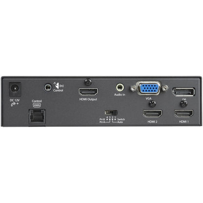 StarTech.com Multi-Input to HDMI Converter Switch - DisplayPort, VGA and Dual-HDMI to HDMI Switch - Priority and Automatic Switch - 4K HDVGADP2HD