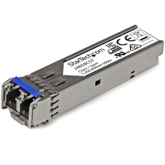 StarTech.com Gigabit Fiber SFP Transceiver Module - HP J4858C Compatible - MM LC with DDM - 550m (1804 ft) - 1000Base-SX J4858CST