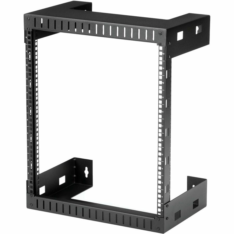 StarTech.com 2-Post 12U Heavy-Duty Wall-Mount Network Rack, 19" Open Frame Server Rack for Computer Equipment, Wall Mount Data Rack~ RK12WALLO