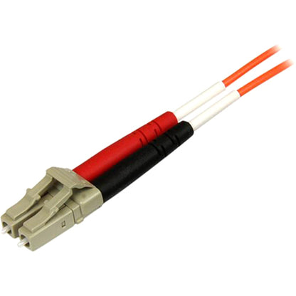 StarTech.com 3m Fiber Optic Cable - Multimode Duplex 50/125 - OFNP Plenum - LC/ST - OM2 - LC to ST Fiber Patch Cable 50FIBPLCST3