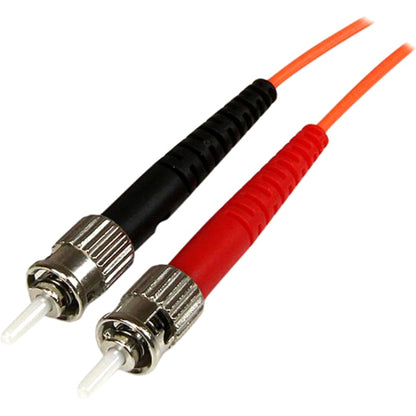 StarTech.com 3m Fiber Optic Cable - Multimode Duplex 50/125 - OFNP Plenum - LC/ST - OM2 - LC to ST Fiber Patch Cable 50FIBPLCST3