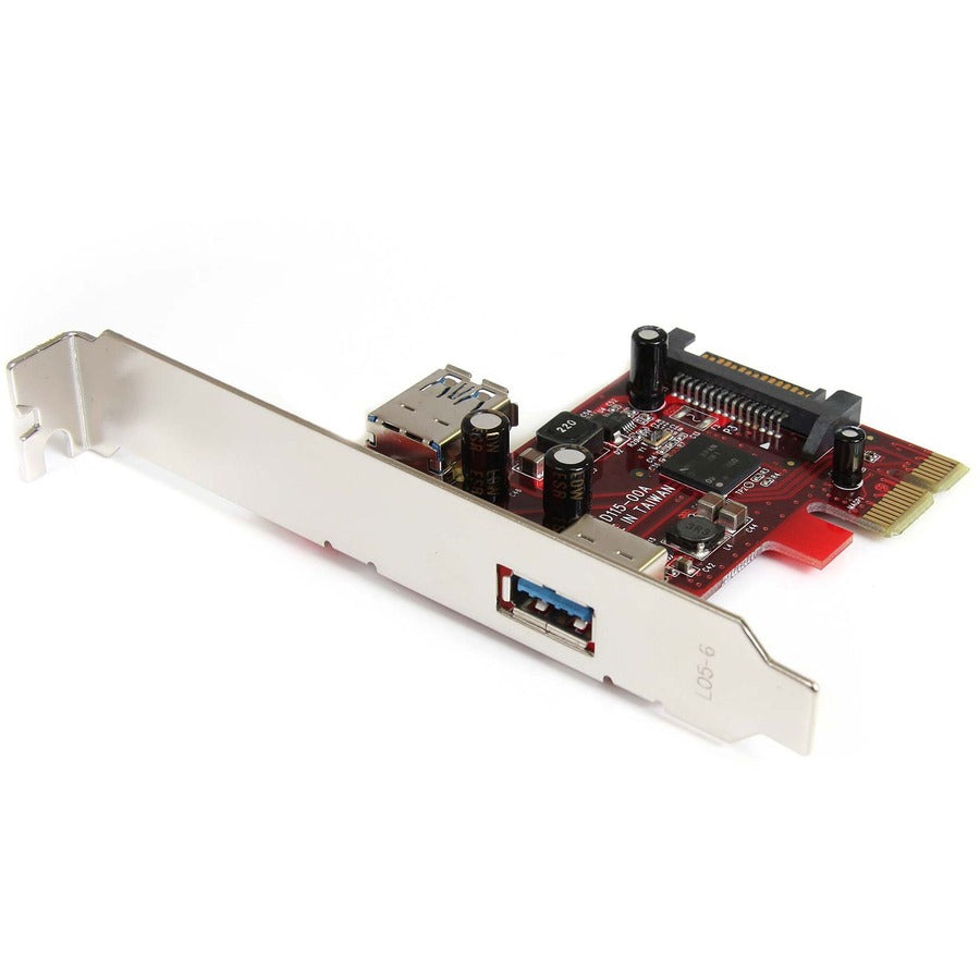 StarTech.com 2 port PCI Express SuperSpeed USB 3.0 Card with UASP Support - 5Gbps - 1 Internal 1 External PEXUSB3S11