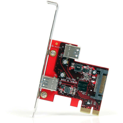 StarTech.com 2 port PCI Express SuperSpeed USB 3.0 Card with UASP Support - 5Gbps - 1 Internal 1 External PEXUSB3S11